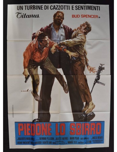 Manifesto piedone sbirro - piedone,